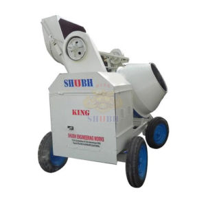 concrete mixer with mechanical hopper