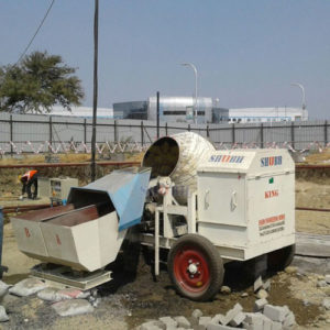 concrete mixer with inbuilt weighing system